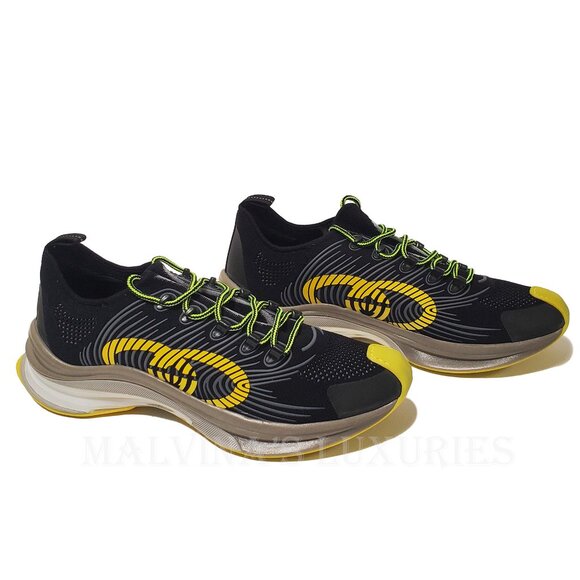 GUCCI SNEAKERS RUN RUBBER TRIMMED MESH SHOES w GG LOGO sz 11 11.5 - Picture 5 of 16